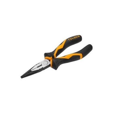 Tolsen Long Nose Pliers 6 Industrial Cr-V, Black Finish 10021